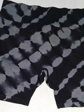 Active USA Black and Gray Tie-Dye Athletic Shorts